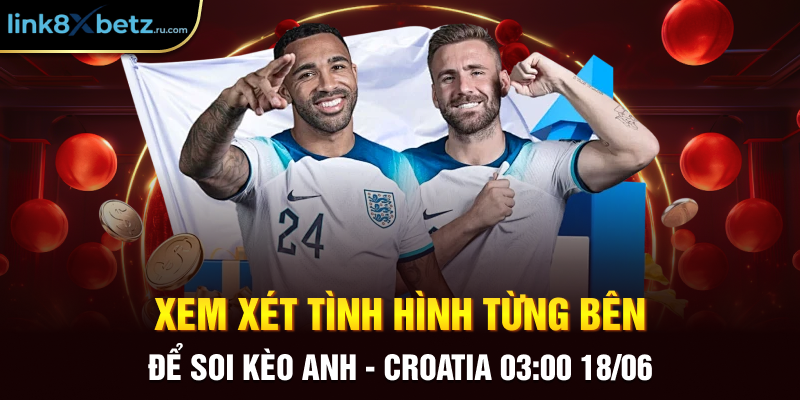 Xem xét tình hình từng bên để soi kèo Anh - Croatia 03:00 18/06